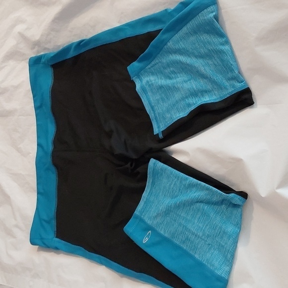 Champion- Womens Blue/black Color Block Capri duo dry workout pants Sz.XXL - Picture 4 of 7
